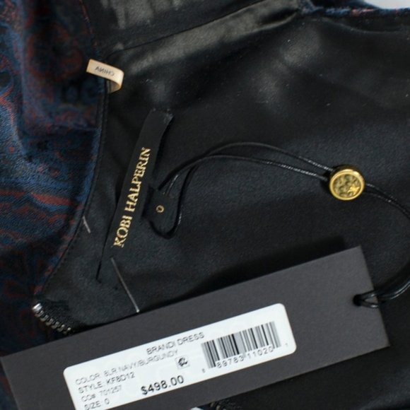 Kobi Halperin Brandi Jacquard Sleeveless Sheath Dress Size 0 - Picture 6 of 8